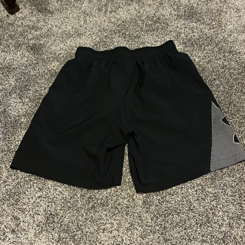 Under Armour Black and Gray Sports Shorts - Picture 2 of 3